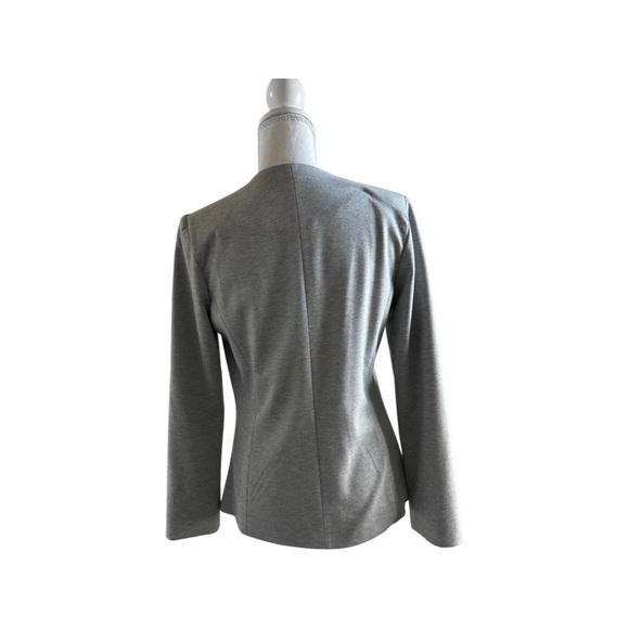 ASOS Collarless Heather Gray Knit Blazer LIKE NEW!! - Picture 8 of 12